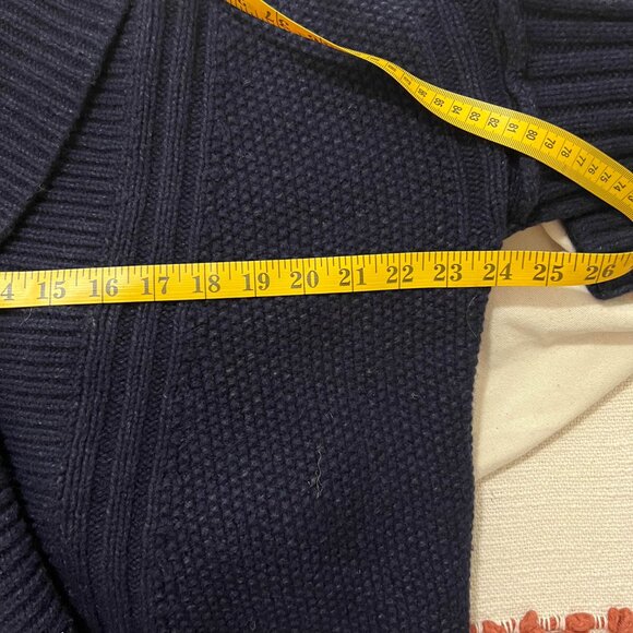 Zadig & Voltaire Navy Mystic AZ Cardigan with Red Stripe XS/S Oversized - Picture 10 of 11